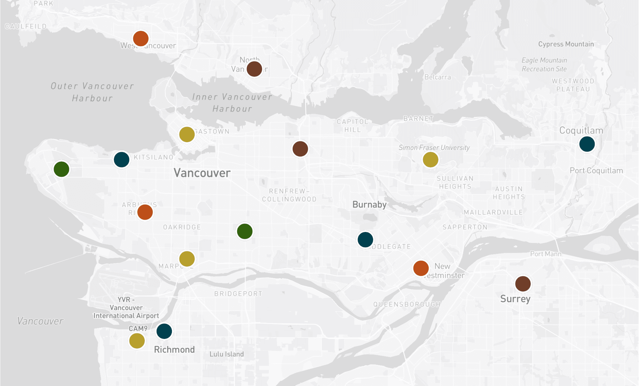 Vancouver map